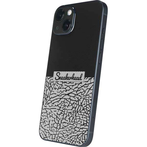 Elephant Print Sneakerhead Black iPhone 15 Skin