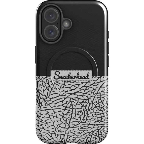 Elephant Print Sneakerhead Black iPhone 16 Magsafe Impact Case