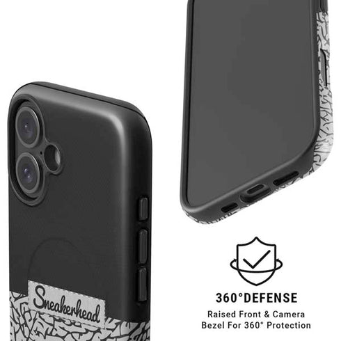Elephant Print Sneakerhead Black iPhone 16 Magsafe Impact Case
