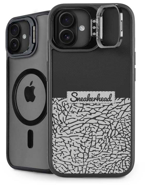 Elephant Print Sneakerhead Black iPhone 16 Plus Kickstand Case