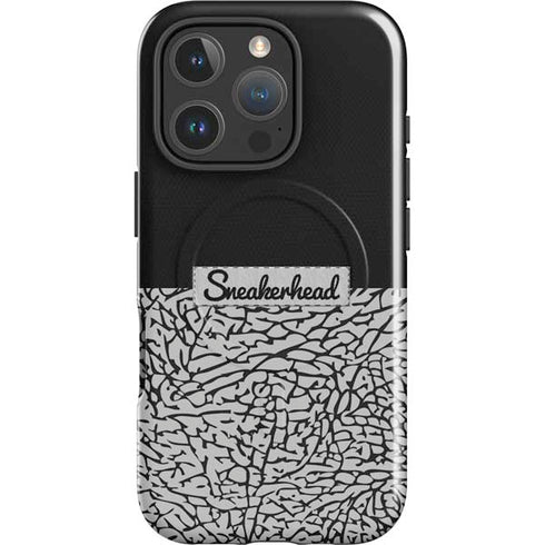 Elephant Print Sneakerhead Black iPhone 16 Pro Magsafe Impact Case