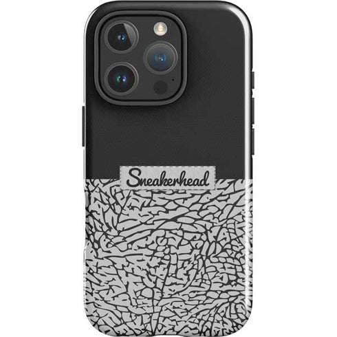 Elephant Print Sneakerhead Black iPhone 16 Pro Max Impact Case