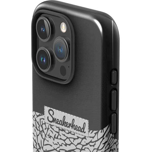 Elephant Print Sneakerhead Black iPhone 16 Pro Max Impact Case