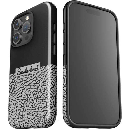 Elephant Print Sneakerhead Black iPhone 16 Pro Max Impact Case