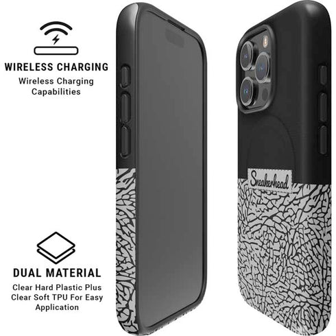 Elephant Print Sneakerhead Black iPhone 16 Pro Max Magsafe Impact Case