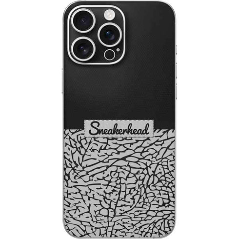 Elephant Print Sneakerhead Black iPhone 16 Pro Max Skin