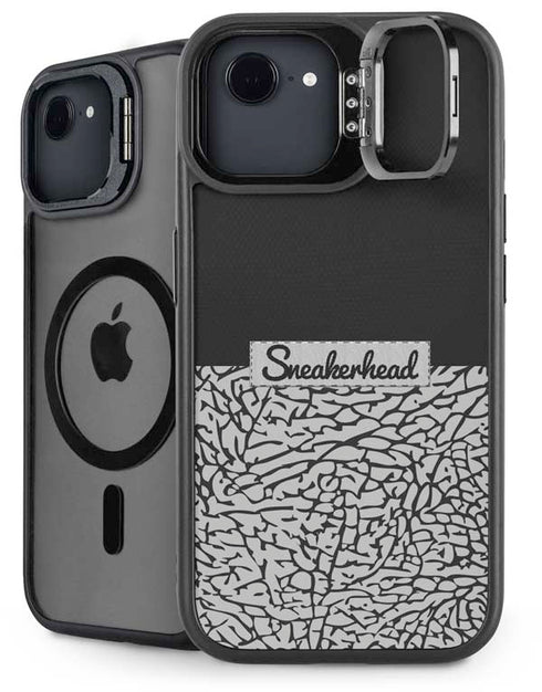 Elephant Print Sneakerhead Black iPhone 16e Kickstand Case