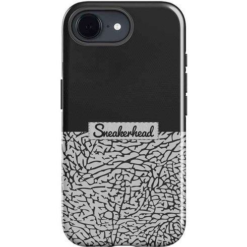 Elephant Print Sneakerhead Black iPhone 16e Impact Case