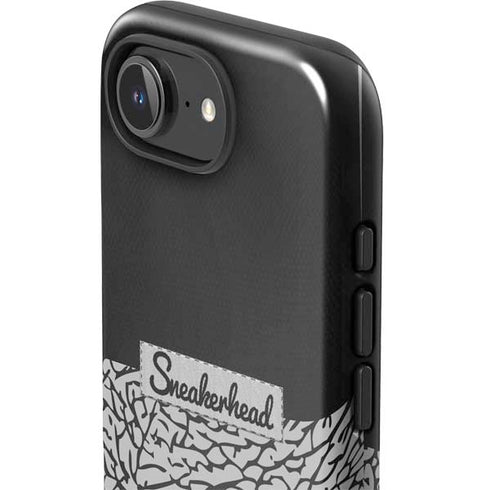 Elephant Print Sneakerhead Black iPhone 16e Impact Case