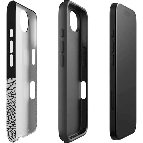 Elephant Print Sneakerhead Black iPhone 16e Impact Case