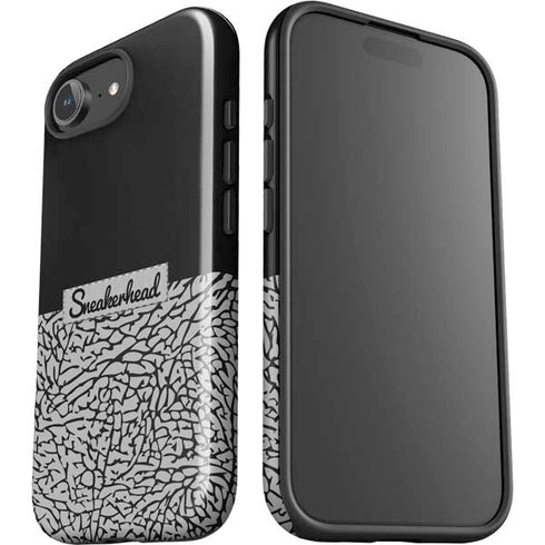 Elephant Print Sneakerhead Black iPhone 16e Impact Case