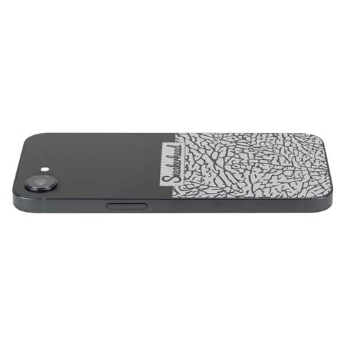 Elephant Print Sneakerhead Black iPhone 16e Skin