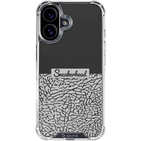 Elephant Print Sneakerhead Black iPhone 17 Clear Case