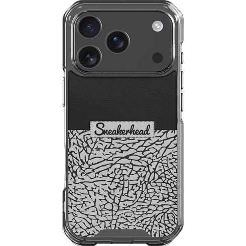 Elephant Print Sneakerhead Black iPhone 18 Pro Clear Case