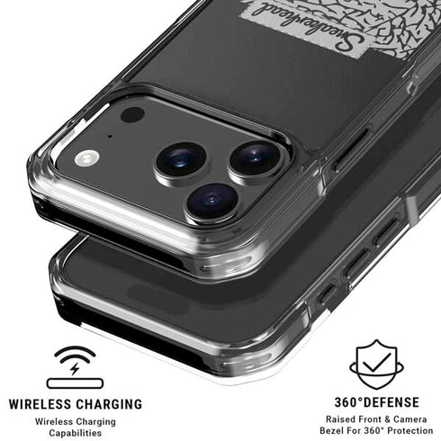 Elephant Print Sneakerhead Black iPhone 18 Pro Clear Case