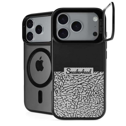 Elephant Print Sneakerhead Black iPhone 18 Pro Kickstand Case
