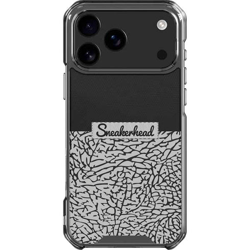 Elephant Print Sneakerhead Black iPhone 18 Pro Max Clear Case
