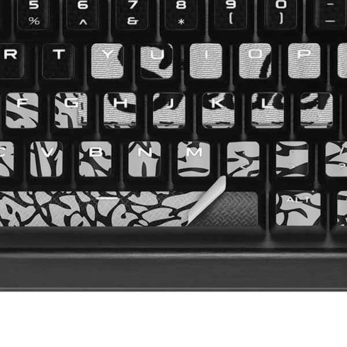 Elephant Print Sneakerhead Black K95 RGB PLATINUM Mechanical Gaming Keyboard Skin
