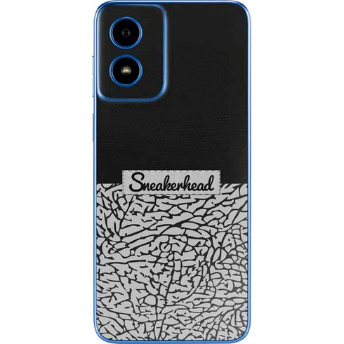 Elephant Print Sneakerhead Black Moto G Play 4G (2024) Skin