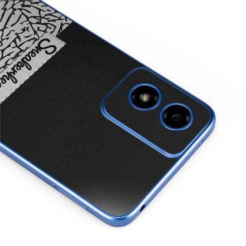 Elephant Print Sneakerhead Black Moto G Play 4G (2024) Skin