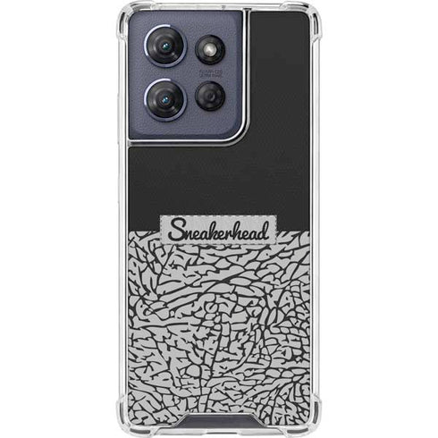 Elephant Print Sneakerhead Black Moto G Play 5G (2025) Clear Case