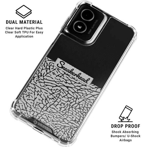 Elephant Print Sneakerhead Black Moto G Power 5G (2024) Clear Case
