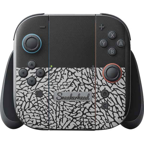 Elephant Print Sneakerhead Black Nintendo Switch 2 (2025) with Joy-Con Skin