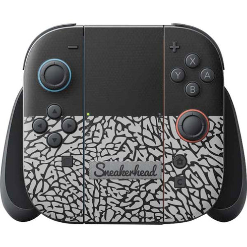 Elephant Print Sneakerhead Black Nintendo Skins