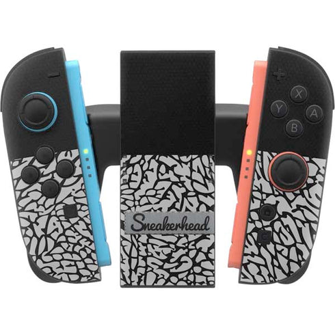 Elephant Print Sneakerhead Black Nintendo Switch 2 (2025) Joy-Con Controller Skin