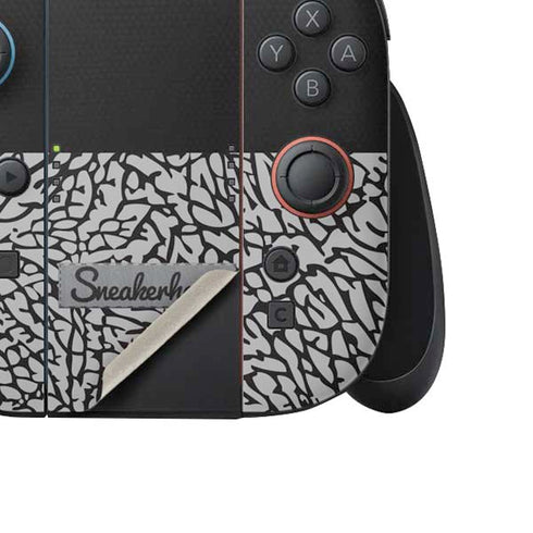 Elephant Print Sneakerhead Black Nintendo Switch 2 (2025) Joy-Con Controller Skin