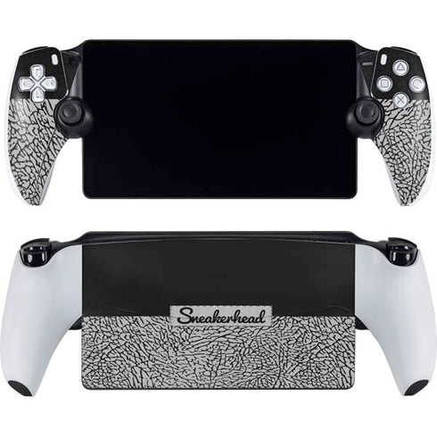 Elephant Print Sneakerhead Black PlayStation Portal Remote Player Skin