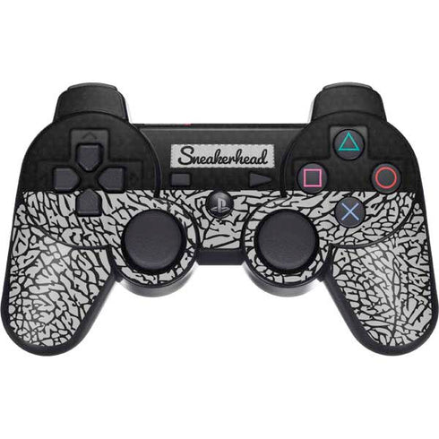 Elephant Print Sneakerhead Black PS3 Dual Shock wireless controller Skin