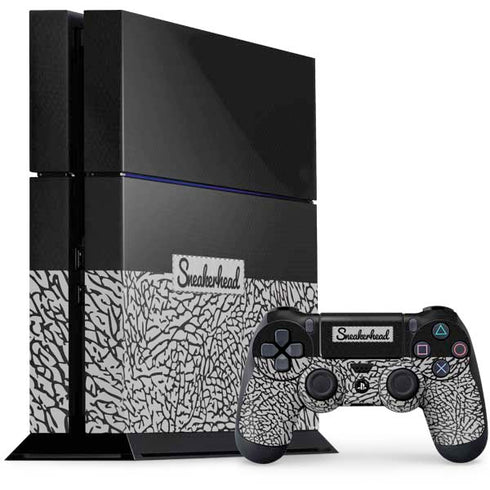 Elephant Print Sneakerhead Black PlayStation PS4 Skins