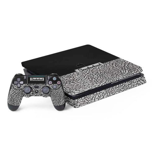 Elephant Print Sneakerhead Black PlayStation PS4 Skins