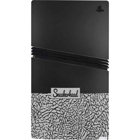 Elephant Print Sneakerhead Black PS5 Pro Console Skin