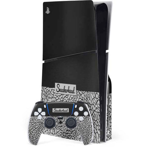 Elephant Print Sneakerhead Black PlayStation PS5 Skins