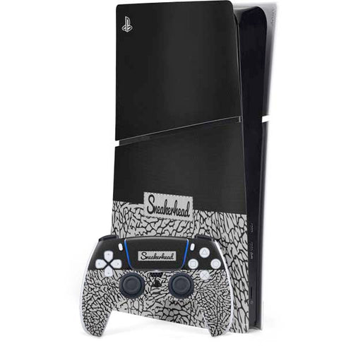 Elephant Print Sneakerhead Black PlayStation PS5 Skins