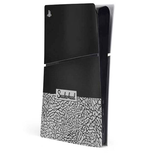 Elephant Print Sneakerhead Black PS5 Slim Digital Edition Console Skin