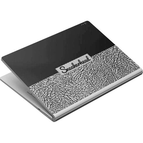 Elephant Print Sneakerhead Black Surface Book Skin