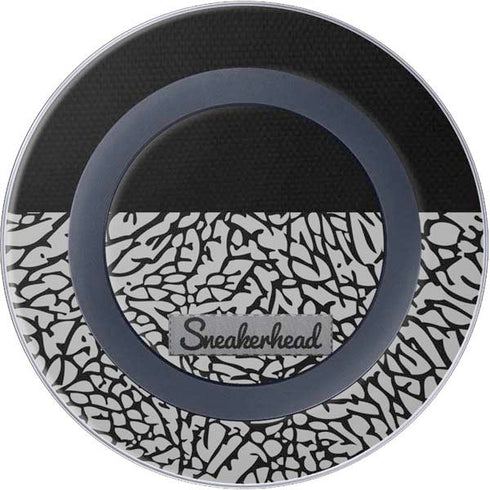 Elephant Print Sneakerhead Black Wireless Charger Skin