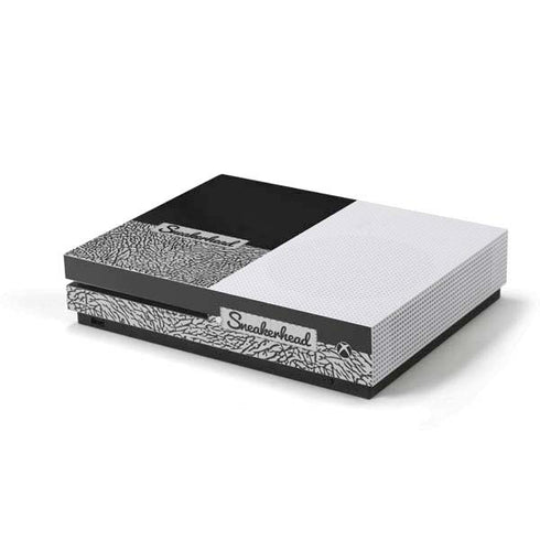 Elephant Print Sneakerhead Black Xbox One S Console Skin