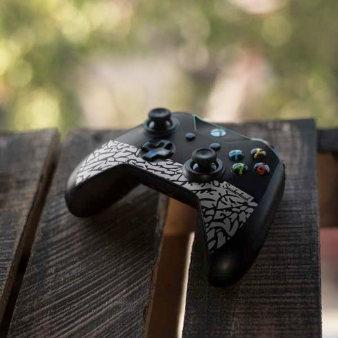 Elephant Print Sneakerhead Black Xbox One S Controller Skin