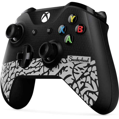 Elephant Print Sneakerhead Black Xbox One X Controller Skin