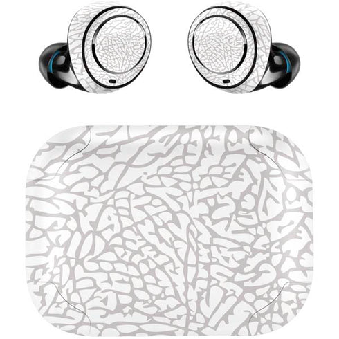Elephant Print White Amazon Echo Buds Skin
