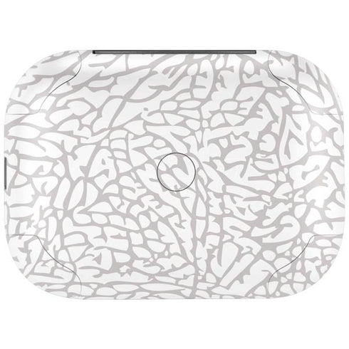 Elephant Print White Amazon Echo Buds Skin