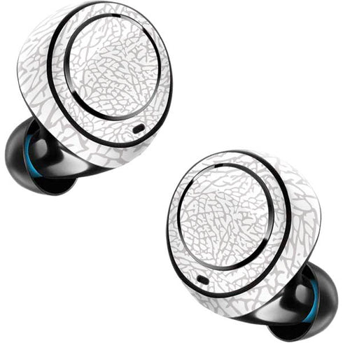 Elephant Print White Amazon Echo Buds Skin