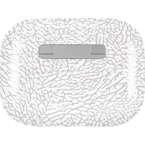 Elephant Print White AirPods Skins