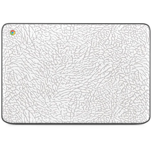 Elephant Print White HP Chromebook Skin