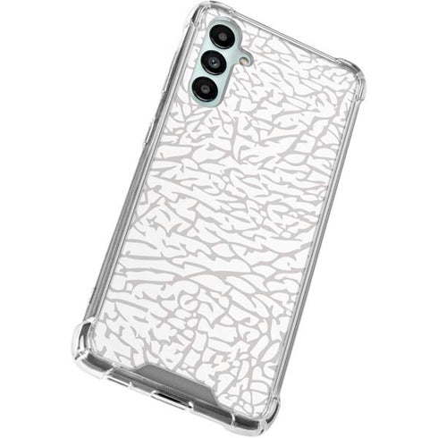 Elephant Print White Gabb Phone 4 Clear Case
