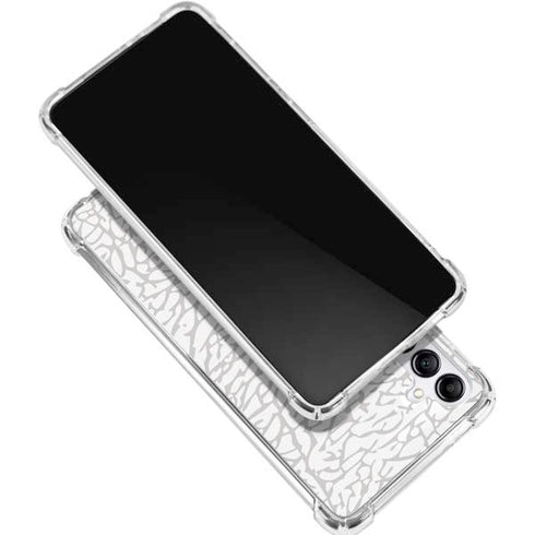 Elephant Print White Gabb Phone 4 Clear Case